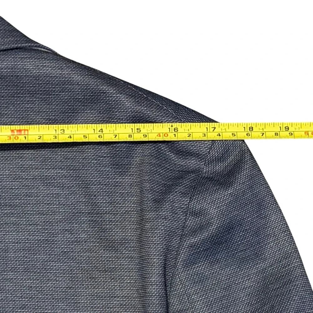 Jos. A. Bank Traveler Mens 38S Slim Fit Blue Micro Pattern Blazer Sport Coat